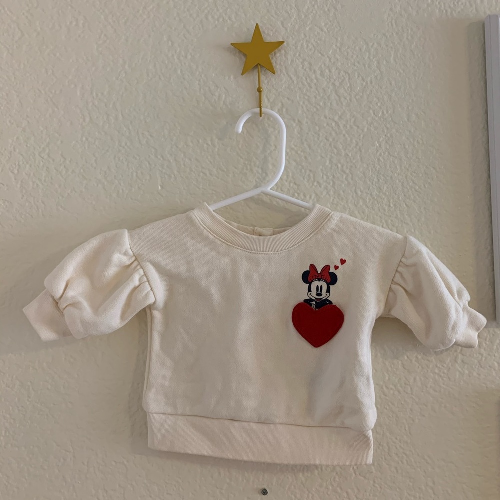 Minnie Mouse sweatshirt Baby Gap Disney size 0-3M